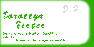 dorottya hirter business card